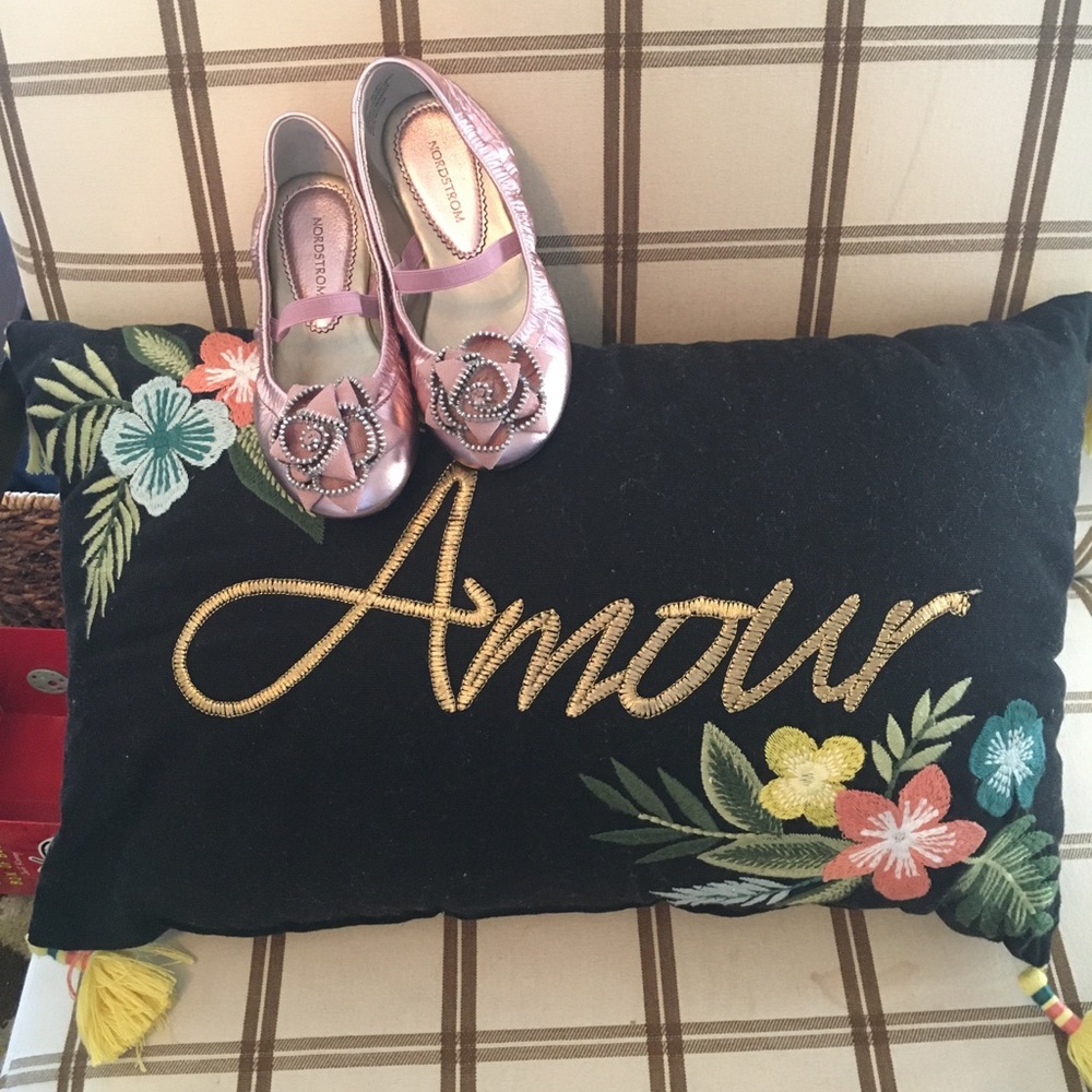 Metallic Pink Mary Janes